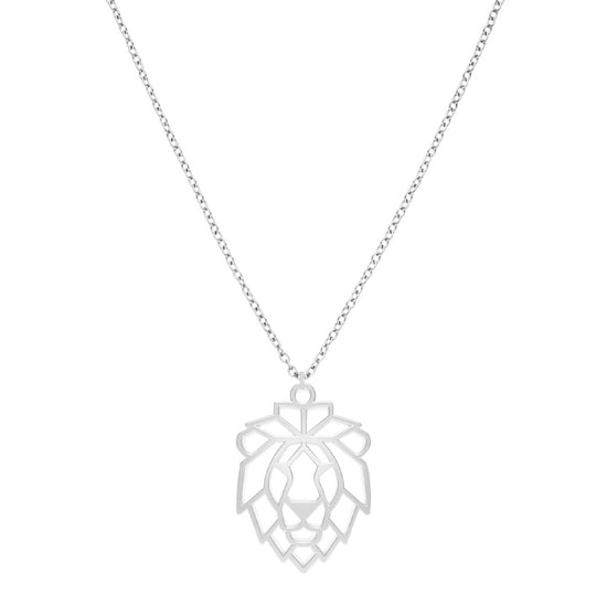 Collier Lion Argent Chaîne