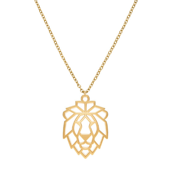 Collier Lion Or Chaîne Zoom
