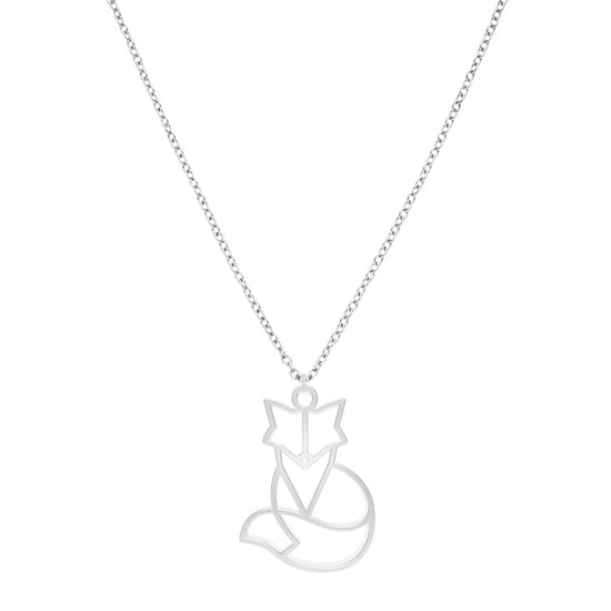 Collier Renard Argent Chaîne