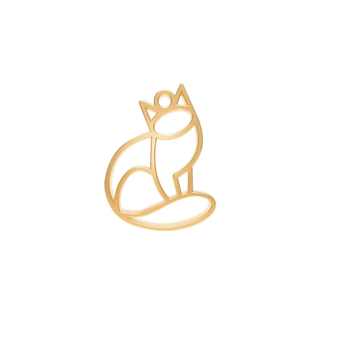 Pendentif Chat Or