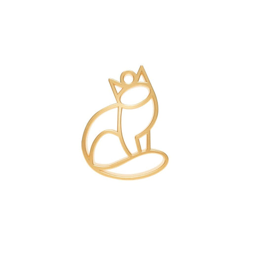 Pendentif Chat Or