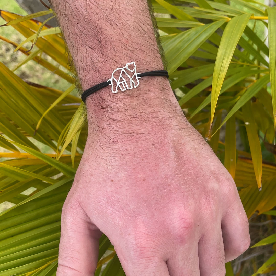 Video Bracelet Ours Polaire cordon poignet