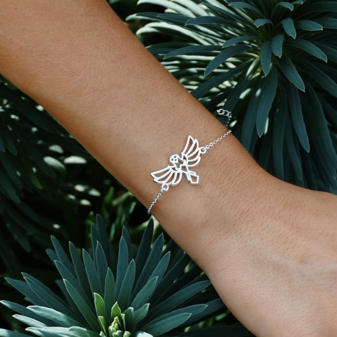 Video Bracelet Aigle Argent Chaîne