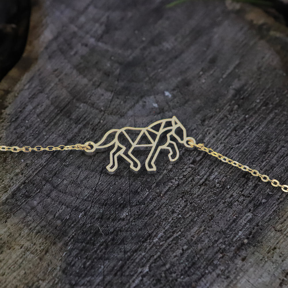 Bracelet Animal Totem Cheval OR