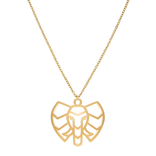 Collier Elephant Or Chaîne #Couleur et collier_Or avec chaîne