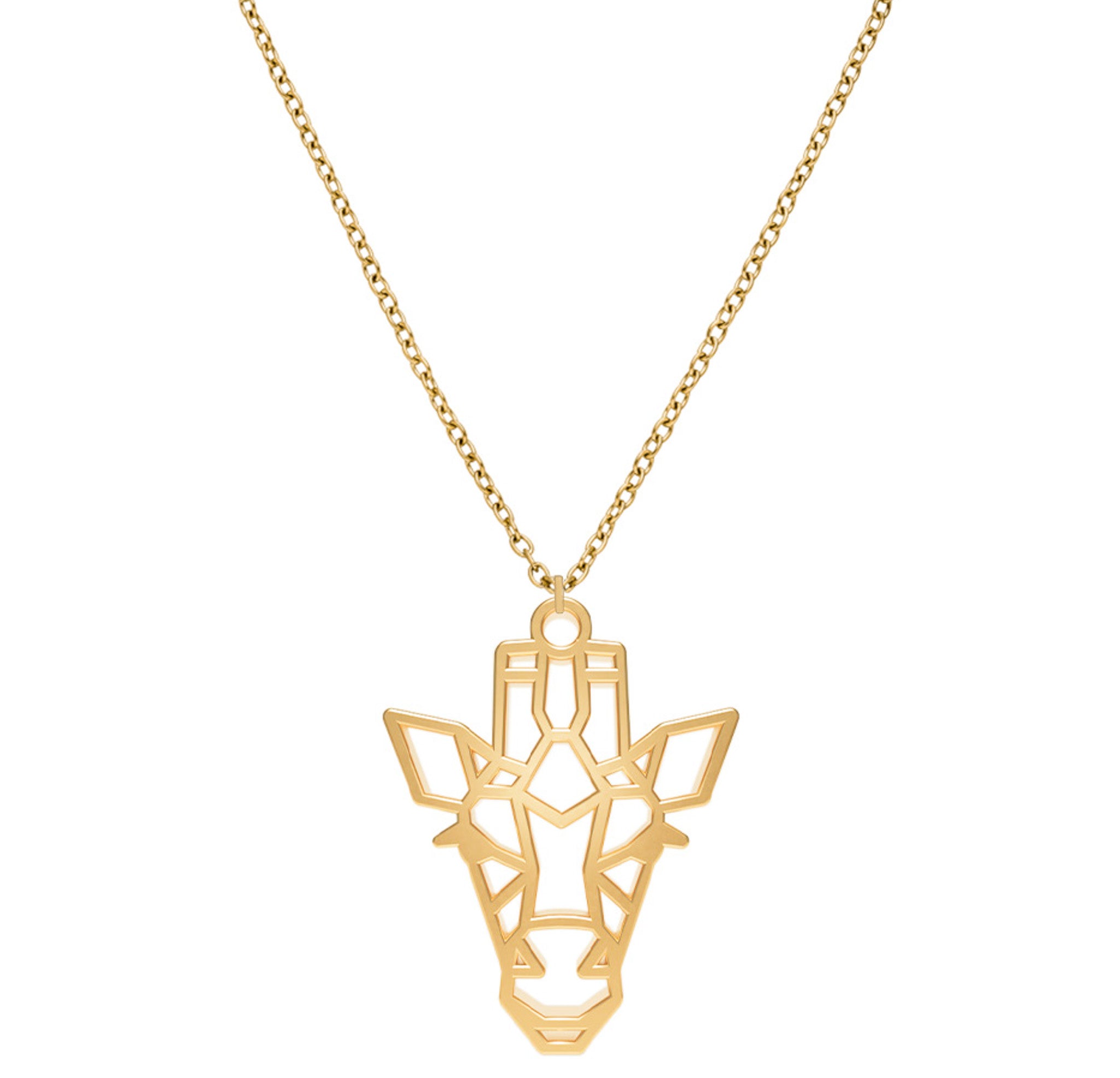 Collier Girafe Or Chaîne Zoom #Couleur et collier_No