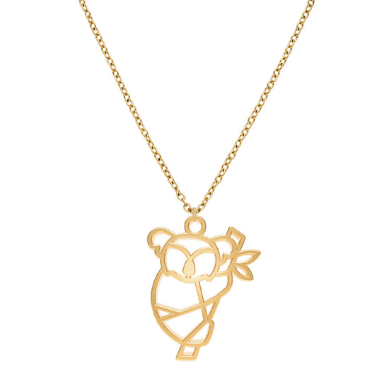 Collier Koala Or Chaîne Zoom #Couleur et collier_No