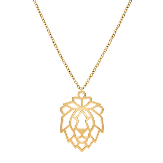 Collier Lion Or Chaîne Zoom #Couleur et collier_No