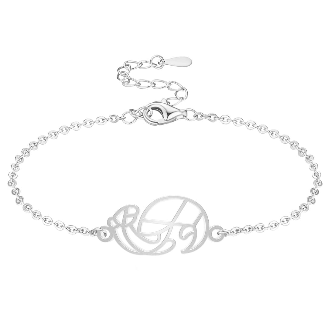 Bracelet Loutre 1 argent Chaîne #Couleur et bracelet_Argent avec chaîne #Modèle_Modèle 1