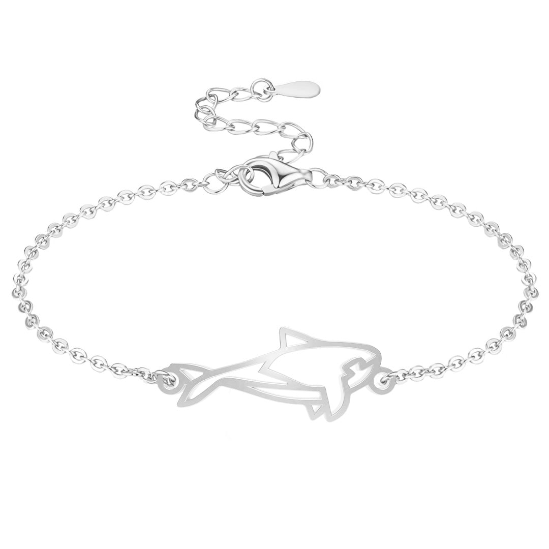 Bracelet Orque 1 argent Chaîne #Couleur et bracelet_Argent avec chaîne #Modèle_Modèle 1