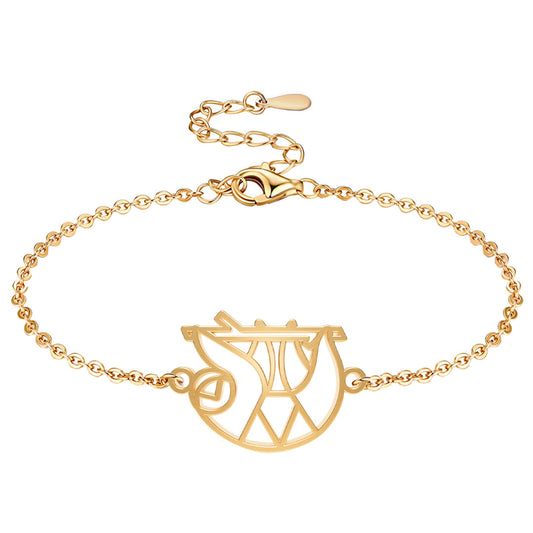 Bracelet Paresseux Or Chaîne  #Couleur et bracelet_Or avec chaîne