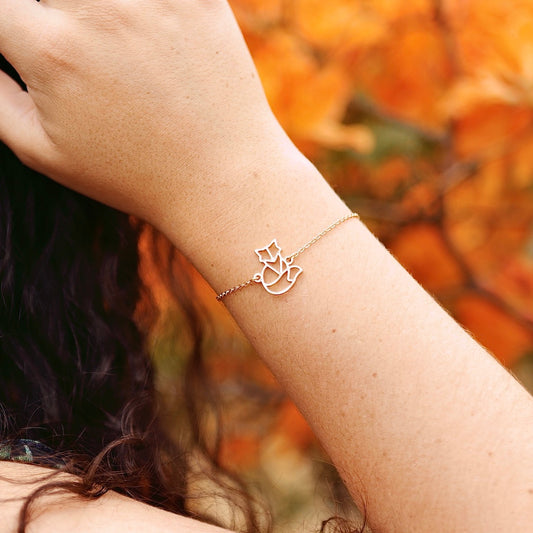 Bracelet animal totem Renard poignet