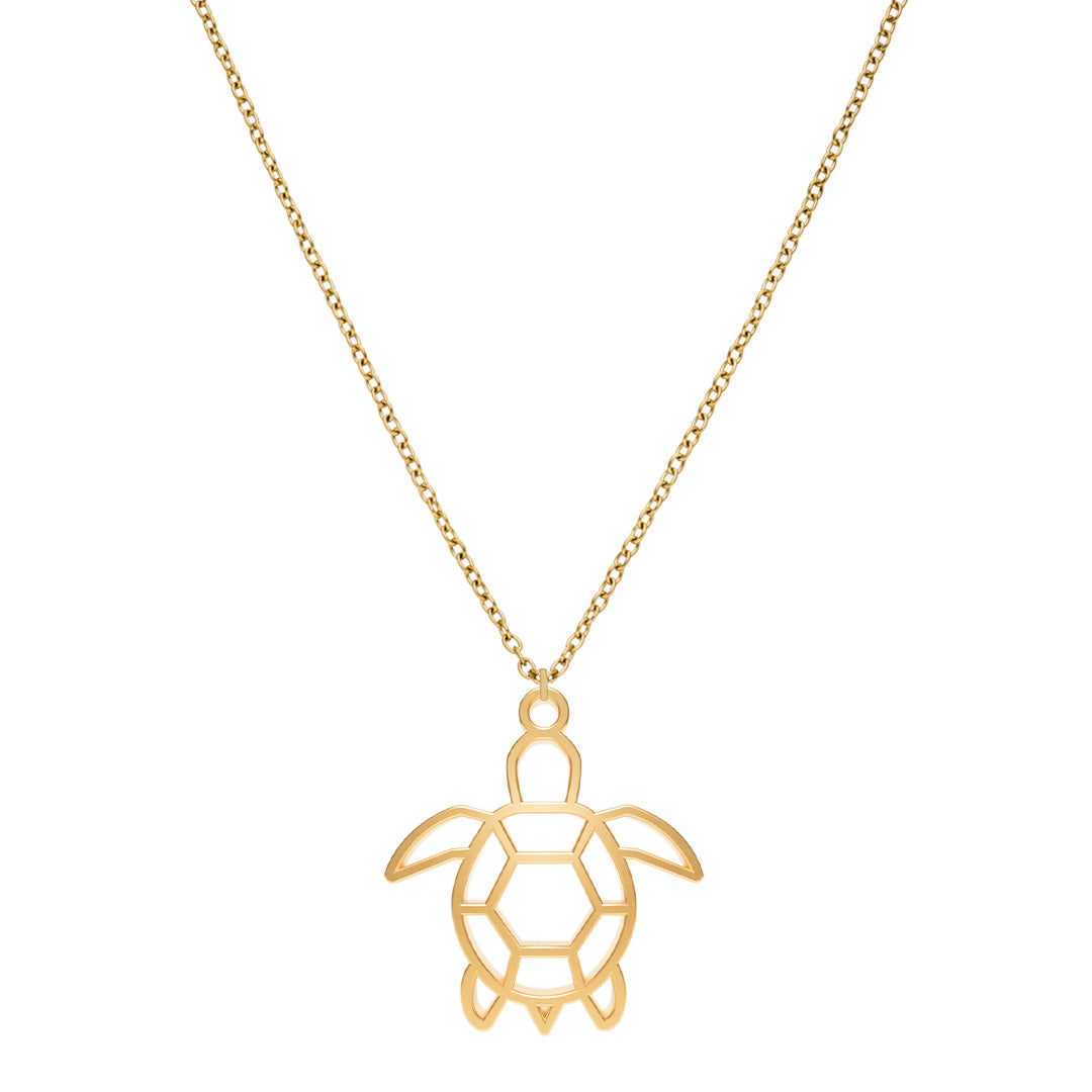 Collier Tortue Or Chaîne
