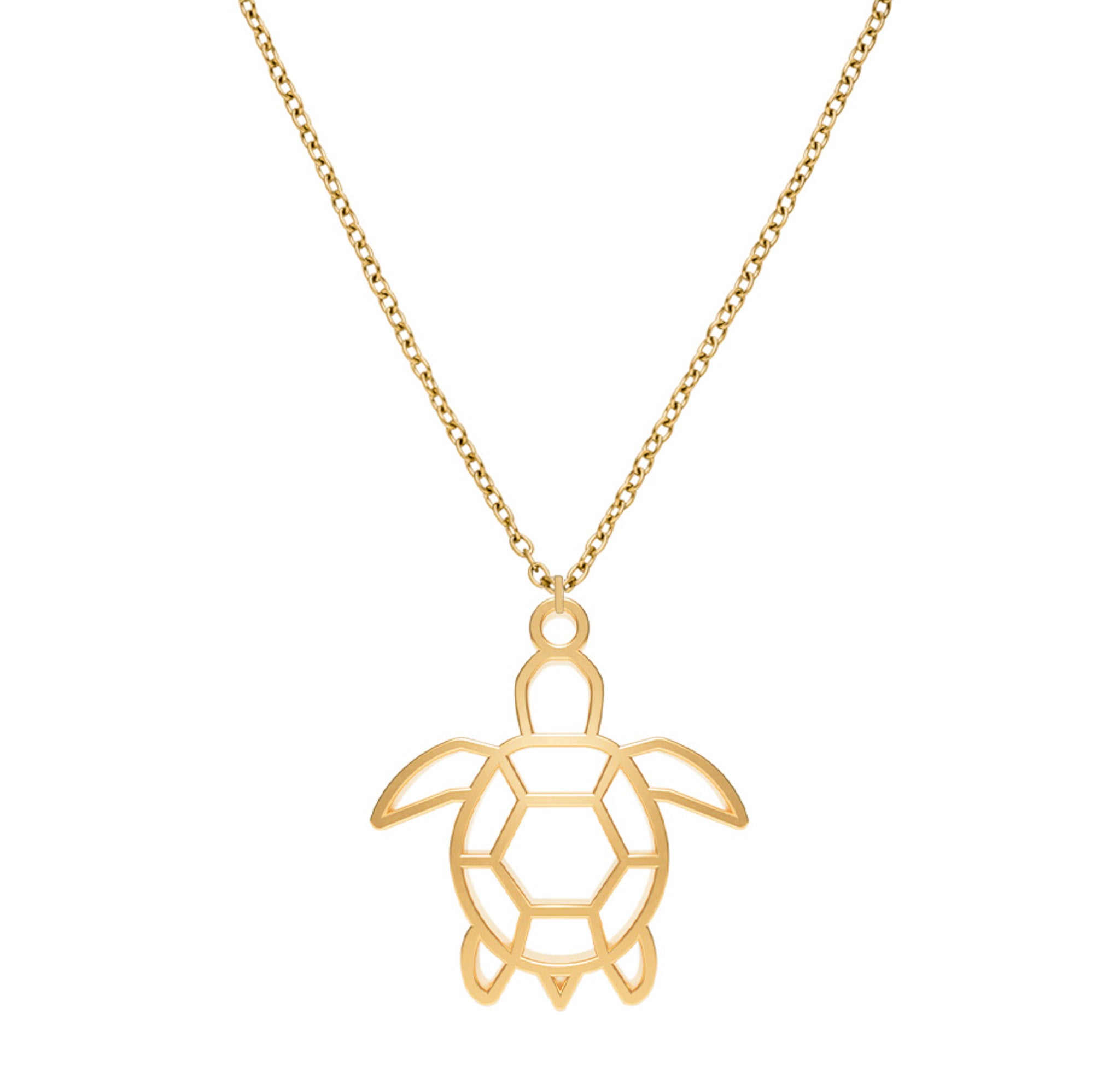 Collier Tortue Or Chaîne Zoom #Couleur et collier_No